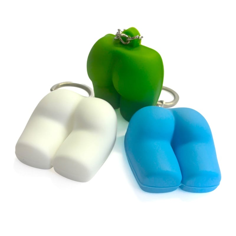 The Mini-Butt Keychain – Set of 3 - Mixed Assortment - view 3